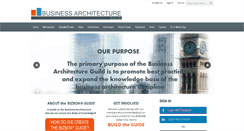 Desktop Screenshot of businessarchitectureguild.org