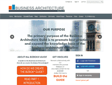 Tablet Screenshot of businessarchitectureguild.org